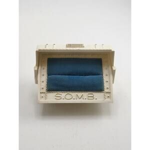 Vintage Celluloid S.O.M.B. Ring Box Treasure Chest Art Deco Wedding